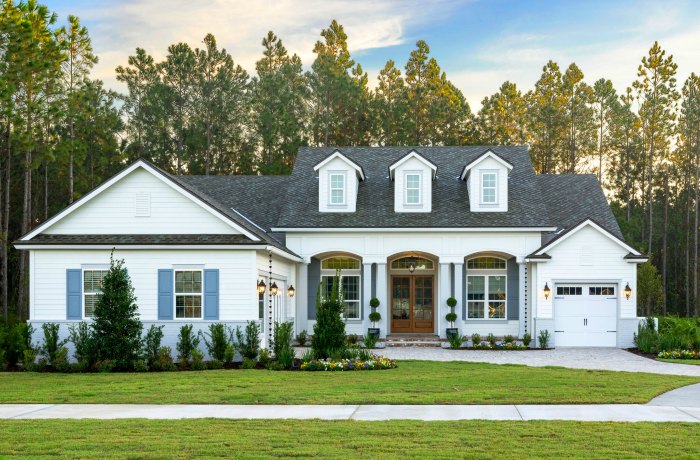 white house with new siding and doors